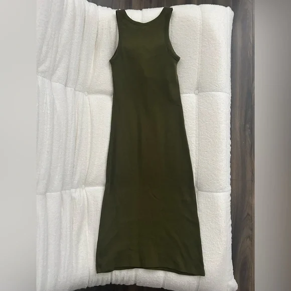 strapless open back dress The '90s Rib Dress main image 0